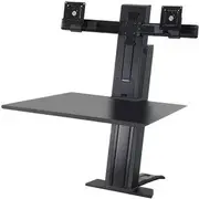 Ergotron WorkFit-SR, Dual Monitor, Sit-Stand Desktop Workstation (black)