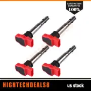 4 Ignition Coil Pack fits Audi A4 A5 A6 A7 A8 Quattro S4 S5 SQ5 Q7 V6 3.2L 3.0L (for: Audi)