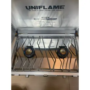 UNIFLAME 純日製精品雙口爐US1900 / 輕量高效能瓦斯雙口爐