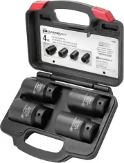 Powerbuilt 648635 Kit 10 Axle Nut Socket Tool Set