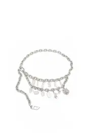 [Diesel] Diesel - Multi-charm chain belt - Belts - Unisex - Silver UNI Silver