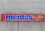 MENTOS Strawberry 8 Roll Jumbo Novelty Tube Travelers Exclusive 8x37g=296g TOTAL