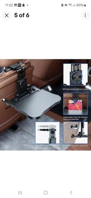 Car Seat Tray Table - Foldable Car Kids Passenger Roadtrip Eating Food Backseat