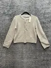 NWT $70 Abercrombie A&F women's CREW Crew Cardigan Size Small Light Brown Beige