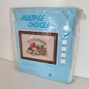 1979 Vtg Cucumber Crewel Needlework 12x16 MULTIPLE CHOICES Kit Wool Yarn 01-319