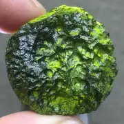 97Ct Genuine MOLDAVITE Czech Republic Certificate of Authenticity