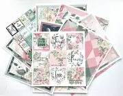 Junk Journal Supplies, Scrapbook Papers, Planner & Junk Journal Quotes, Kit #14M