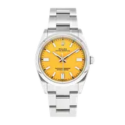 Rolex Oyster Perpetual 36 Stainless Steel Yellow Dial 126000-0004