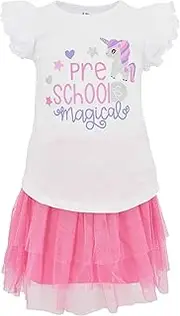 [Unique Baby] Girls is Magical Back to School Tutu Dress