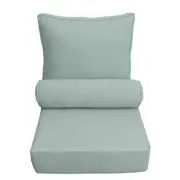 AD002 Pipe Trim Small Outdoor Deep Seat Back Rest Bolster Insert Slip Cover Set