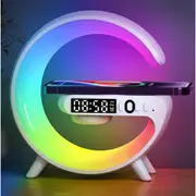 3 in 1 Night Light Bluetooth Speaker with Wireless Charger LED Night Light Bluetooth Speaker