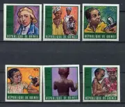 s12293) GUINEA GUINEE 1970 MNH** Smallpox & Measles 6v IMPERFORATED