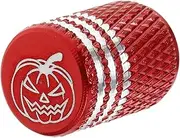 Mikinona Car Valve Caps Durable Tire Valve Stem Caps with Unique Design for Easy Installation and Leak Prevention Fit for Motorcycles and Vehicles Stylish Accessory Pumpkin Color