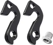 2-Pack Bike Derailleur Hanger for GT, Aggressor, Avalanche, KHS, Timberline, Kestrel, Kettler, Mongoose – Durable Replacement Part for Rear Derailleurs – for Mountain Bikes, Road Bicycles-Black