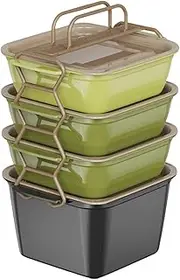 Portable Snack Box - Snack Serving Tray Box - Portable Stackable With Handle Multifunctional Versatile Tray For Travel Party Picnic Beach Car Lunch Home