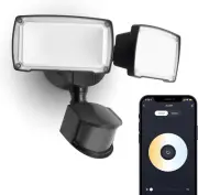 Smart Wifi LED Security Light Motion Sensor Outdoor, Work with Alexa/Google/Smar