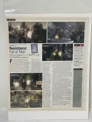 Resistance: Fall Of Man Video Game Review Magazine Article Print Ad Wall Art
