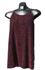Forever Rose Couture Black Red Sparkle Women Plus Halter Top 2XL