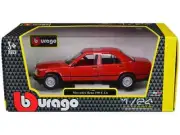 BBURAGO MERCEDES BENZ 190E 190 E 2.6 1/24 DIECAST MODEL CAR RED 21103 RD