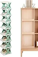 Folding Shoe Rack | Multi Tier Corner Shoe Rack - Multi Functional Vertical Organizer, Folding Shelves No Assembly Slipper Organizer For Bathroom Entryway Small Apartment RV