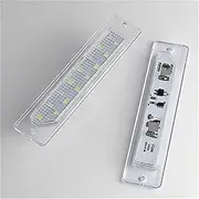 DEMULAX 2X 12V SMD White LIGHT License Plate Lights Number Lamp, for Fiat, Ducato, for Peugeot, Boxer, for Citroen, Jumper Bus Box Relay Car Number Plate Light