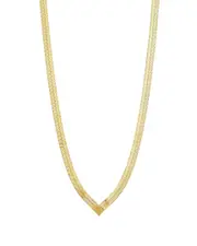 Savvy Cie Silver Stackable Necklace