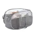 Collapsible Laundry Basket, Foldable Tear Proof Mesh Pop Up Hamper with Reinf...