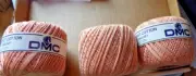 3 spools DMC crochet Thread ..Peach