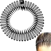 Comb Headband, Comb Full Circular Tooth Headband Hair Wrap | Hairband Holder for Women Girls Sports Hair Accessories Puchen