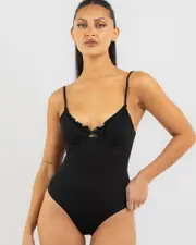[Kaiami] Kaiami Women's Esther Underwire One Piece Bathing Suit in Black Size 12 12 Black