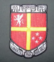 Vietnam War era US Navy USS Schofield FFG-3 Frigate Theater-made Patch