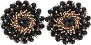 STOBOK Elegant Beaded Buttons 2pcs for Sewing Upholstery Decorative Coat Headboard