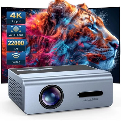 [Electric Focus] Projector with Wifi and Bluetooth, 22000L Auto Keystone Outd...
