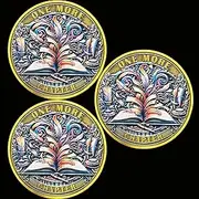 Book Lovers Decision Coin - 'One More Chapter' vs 'Go to Bed' Dual-Sided Medallion (Pack of 3)