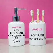 Her Little Personalised Bathroom Set