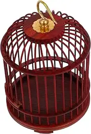 Vintage Bird Cage Hanging Cage for Small Pets Crickets Hamsters Elegant Dome Design Present for Safe Secure with Close Door Design
