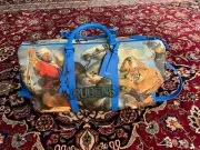 Louis Vuitton Keepall Bandouliere 50 Masters Jeff Koons Rubens Blue Travel Bag