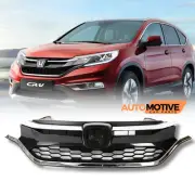 For 2015-2016 Honda CRV CR-V Front Bumper Grille Mesh Black&Chrome Trim Grill (for: Honda)