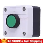 1/2X Green Push Button Switch One Button Control For Gate Opener Weatherproof