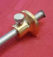 Marking Scriber Kit - Wood Marking Tool - Solid Brass - Steel single rod gauge