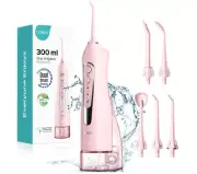 COSLUS Water Dental Flosser Teeth Pick: Portable Cordless Oral Irrigator 300M...