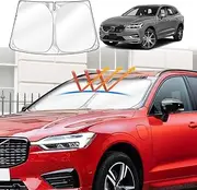 X-Car WindScreen Sun Shade Compatible with Volvo XC60 2017-2024 Windshield Sun Visor Foldable