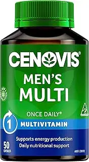 Cenovis Men's Multi Capsules 50 - Daily Multivitamin for Men- Supports Energy Production, and Healthy Immune System Function