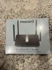 macard Dual Band WiFi-6 Router – Mesh, MU-MIMO, 5 Gigabit Ethernet Ports NEW