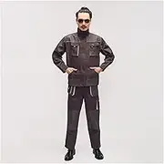 Workwear Coverall Work Bib and Brace Overall Pants Trousers Garage Dungarees Multi Pockets Working Mechanic Overalls