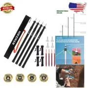 Professional-Grade Adjustable Tarp Poles for Camping - Lightweight Aluminum