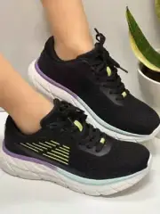 Women's Cushioned Athletic Lace Up Sneakers Story-08 By Forever Link