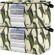 sanluoli 60L 2 Pack Under Bed Shoe Storage Containers with Reinforced Handles, clear window Closet Storage Organizer