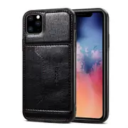 For iPhone 11 Pro Dibase TPU + PC + PU Wild Horse Texture Protective Case Wallet , Black