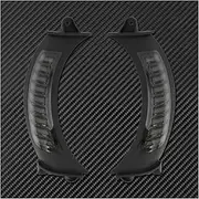 Indicators Flowing Turn Signal Motorcycle LED Side Marker Turn Signal Light Blinker Black/Chrome For Harley Touring Road Glide FLTRX 2015-2021 Turn Signal Indicator(Black)